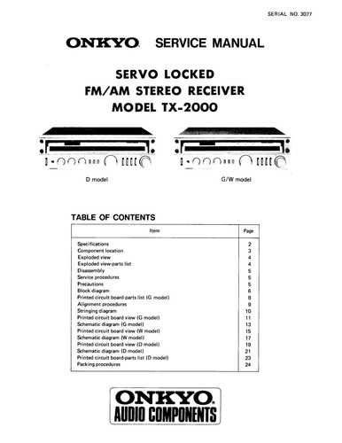 Service manual for onkyo - manual,